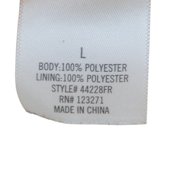 Blue Rain Womens Sz L Yellow Floral Long Sleeve Crop Top Blouse - Picture 8 of 11